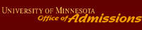 University of Minnesota Office of Admissions